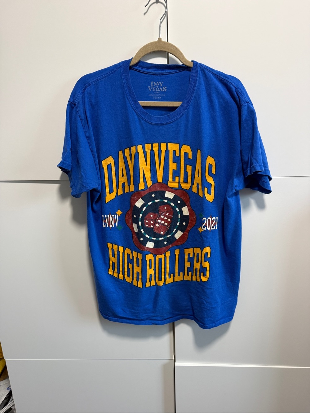 Day N Vegas "High Rollers" Festival Tee — Blue (Size L)